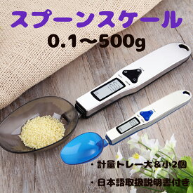 スプーンスケール 計量スプーン はかり 電子 デジタルスプーン 0.1g単位 500g 壁掛け フック穴付き 料理スプーン ドライフード ウエットフード ドッグフード キャットフード 粉ミルク 豆 フード モード機能付き 風袋引き 家庭用 業務用 日本語取扱説明書 送料無料