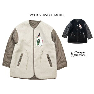 MANASTASH �}�i�X�^�b�V�� W's REVERSIBLE BOA JACKET �E�B�����Y ���o�[�V�u�� �{�A�W���P�b�g 7212013 ��28,600