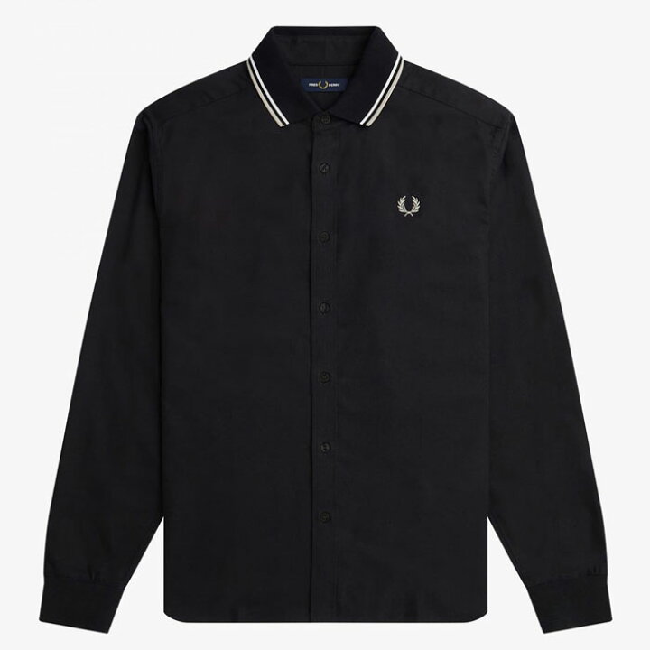 楽天市場】FRED PERRY フレッドペリー Knitted Collar Shirt ティップ  