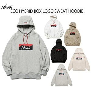 NANGA �i���K ECO HYBRID BOX LOGO SWEAT HOODIE �G�R �n�C�u���b�h �{�b�N�X���S �X�E�F�b�g�t�[�f�B�[ NW2311-1F202 ��14,300