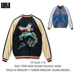 �e�[���[���m Early 1950s Style Acetate Souvenir Jacket �G�C�W���O���f�� EAGLE & DRAGON×GREEN DRAGON �h�Ɨ�×�� TT15545-119��90,200