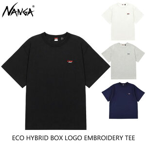 NANGA �i���K ECO HYBRID BOX LOGO EMBROIDERY TEE �G�R�n�C�u���b�h �{�b�N�X���S �G���u���C�_���[T�V���c ���j�Z�b�N�X NW2411-1G804 ��5,830