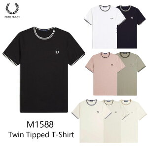 FRED PERRY �t���b�h�y���[ Twin Tipped T-SHIRT M1588 �c�C�� �e�B�b�v ���C�� T�V���c ��10,450