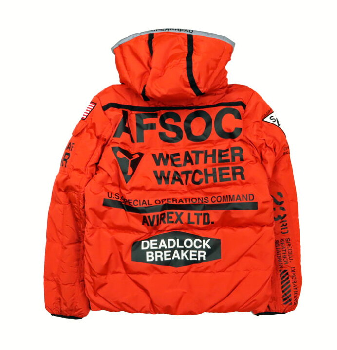 楽天市場】AVIREX アヴィレックス AFSOC WW DOWN JACKET ミリタリー  