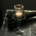 ガラス キャンドルホルダー 電気スタンド風レトロデザイン キャンドルスタンド ろうそく台 ろうそく立て アンティーク…