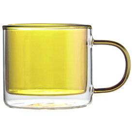 マグカップ ガラス コーヒーカップ 二重ガラスカップ ステンドグラス 耐熱 2層手吹き製作 マグ グラス かわいい 可愛い レトロ カラーグラス コップ カップ 耐熱ガラス 北欧 おしゃれ シンプル カフェ 食器 ブルー グレー ピンク グリーン ブラウン ギフト プレゼント