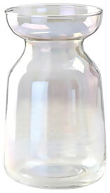オーロラガラス 花瓶 フラワーベース おしゃれ 北欧 小さい 透明 かわいい インテリア シンプル モダン 韓国風雑貨 ドライフラワー 生け花 高さ15cm ガラス 韓国 可愛い 透明 丸 一輪挿し ドライフラワー 生け花 花器 ガラスボトル ギフト プレゼント