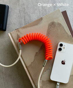 USBケーブル Lightning or Type-C USB-A to ライトニングケーブル タイプC typeC lightningケーブル type-C 充電ケーブル 充電コード 充電 iPhone/iPhone16/アイフォン/iPad/Android用 スマートフォン スパイラル 短い