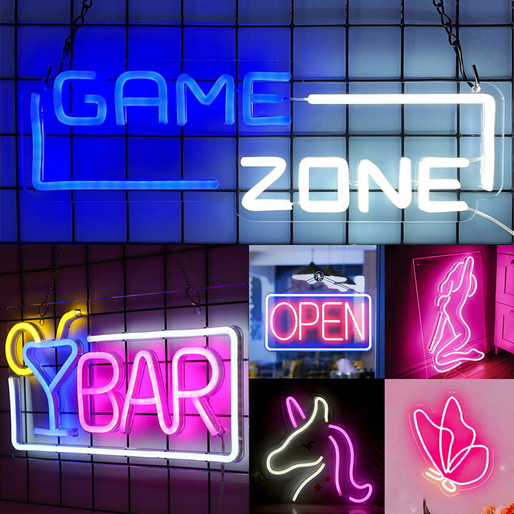 送料無料 LEDライト チューブライト ネオンサイン 看板 水タバコ シーシャ フーカ BAR 人気 エコ インテリア ディスプレイ アート 輸入雑貨  | Hachinohe Base ~1518~ Hookah Bar 壁装飾ネオンライト、デュアルトーン照明USB電源LEDネオンライト、ナイトクラブ、ミュージックバー、喫煙室用,