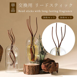 ディフューザースティック リードスティック 単品販売 籐 ラタン 18本セット 30本セット 交換用リードスティック スティック アロマスティック フレグランススティック リードディフューザ