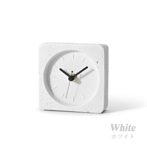 置き時計 卓上時計 デスククロック かわいい 静音 スイープ秒針 電池式 静音 静か ストーン調 北欧インテリア リビング 玄関 寝室 書斎 オフィス オブジェ モダン ミニマル ナチュラル 室内