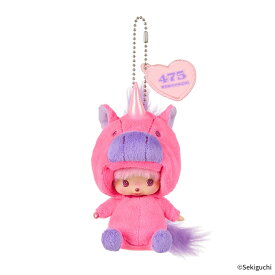 しなこコラボ ベビチッチ SS顔でか キーチェーン ユニコーン 【セキグチ】 人気 キャラクター グッズ インテリア雑貨 原宿系 ピンク インフルエンサー キラキラ キーホルダー 一緒にお出かけ