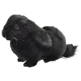 ハンサ【HANSA】リアルぬいぐるみ ホーランド ロップ ブラック33 ウサギ うさぎ ラビット ロップイヤー たれ耳