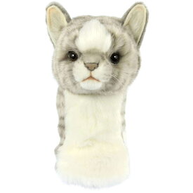 ハンサ【HANSA】リアルアニマル ぬいぐるみ ゴルフ ドライバー用ヘッドカバー ネコ グレー CAT