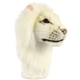 ハンサ【HANSA】リアルアニマル ぬいぐるみ ゴルフ ドライバー用ヘッドカバー ホワイトライオン WHITE LION