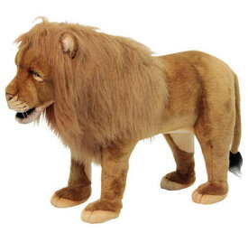 ハンサ【HANSA】リアルぬいぐるみスツールライオン 78cm