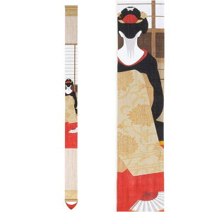 京都洛柿庵 手染め 細タペストリー 京花街 細タペ