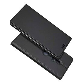 ソニー Xperia XZ3 SO-01L SOV39 801SO ケース 手帳型 カバー エクスペリア xz3 手帳ケース 高級PUレザー ベルト無し マグネット カード収納 スタンド機能 二つ折り 薄型軽量 4色 深い灰
