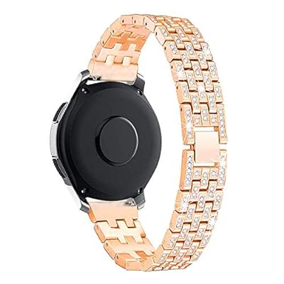 [keitaiichiba] Galaxy Watch3 41mm用 交換バンド ステンレス ベルト エレガント 可愛 かわいい ラインストーン きらきら 時計ベルト 22mm 20mm メタル 交換リストバンド For ギャラクシーウォッチ3 41