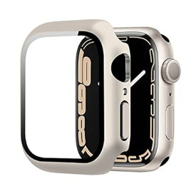 「2023 モデル」YOFITAR Apple Watch 用 ケース series9/8/7 45mm アップルウォッチ保護45mm カバー ガラスフィルム 一体型 PC素材 全面保護 超薄型 装着簡単 耐衝撃 高透過率 指紋防止 傷防止 （45m
