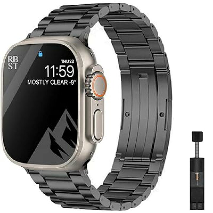 楽天市場】コンパチブル Apple watch バンド チタニウム アップル 