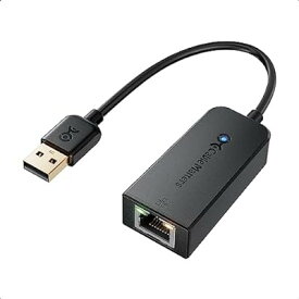 USB LAN変換アダプター 有線LANアダプター USB イーサネットアダプタ USB2.0 to RJ45 100Mbps MacbookとWindowsとChromeに最適 スイッチ非対応 ブラック