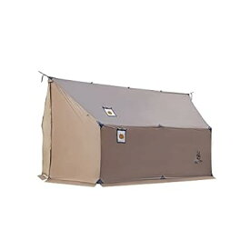 TEGIMEN ハンモックテント ハンモックオーニング＆ホットテント ストーブテント オールシーズン 70Dナイロン 軽量 引裂き防止 耐水圧3000mm (ブラウン)