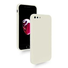 iPhone 8Plus iPhone 7Plus ケース 耐衝撃 シリコン カバー 軽量 薄型 柔軟 アイフォン8Plus スマホケース マット質感 指紋防止 擦り傷防止 落下防止 滑り止め ストラップホール付き (ホワイト)