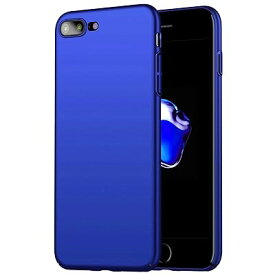 iPhone8 Plus ケース iPhone7 Plus ケース ハード 耐衝撃 おしゃれ 保護カバー 指紋防止 薄型 軽量 レンズ保護 ブランド アイフォンケース スマホケース (iPhone7 Plus/iPhone8 Plus, ブルー)