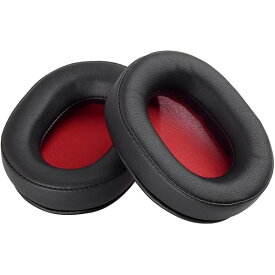 交換用イヤーパッドCompatible With Audio Technica WS660BT ATH-WS660BT ワイヤレスオーバーイヤーヘッドフォン - プロテインコーテックスイヤーマフクッション（レッド）