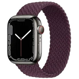 コンパチブル apple watch バンド ブレイデッドソロループ 編組バンド 超軽量デザイン 伸びにくい 通気性 apple watch ultra/8/7/6/5/4/3/2/1/SEに対応 38MM/40MM/41MM、42MM/44MM/4