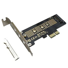 M.2 NGFF PCIe x2 x4 (AHCI&NVMe) SSD → PCIe x1 変換アダプタ コネクタ ホストコントローラ拡張カード デスクトップ対応 ロープロファイルブラケット付き,M.2 SATA使用不可