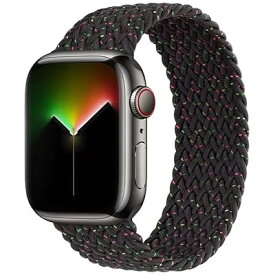 コンパチブル apple watch バンド ブレイデッドソロループ 編組バンド 超軽量デザイン 伸びにくい 通気性 apple watch ultra/8/7/6/5/4/3/2/1/SEに対応 38MM/40MM/41MM、42MM/44MM/4