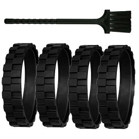 タイヤホイール アイロボット ルンバ500 600 700 800 900 I7 E3 E5 S9 S9+シリーズ用 4点セット タイヤ ゴム IROBOT ROOMBA掃除機 交換用 滑り止め 組み立て簡単 アイロボット ルンバ交換部品 消耗品 ク