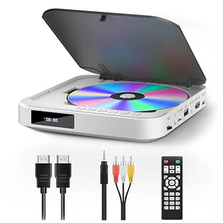 楽天市場】ミニDVDプレーヤー 1080Pサポート DVD/CD再生専用モデル 