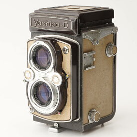 ヤシカ Yashica-D ブラウン ベージュ / Yashinon 80mm F3.5