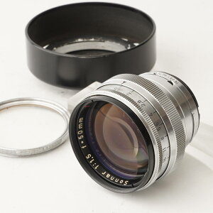 �R���^�b�N�X Contax �J�[���c�@�C�X Carl Zeiss Sonnar 50mm F1.5 Contax RF�}�E���g �����W�t�@�C���_�[