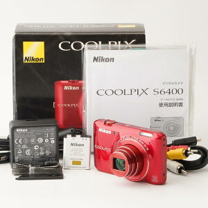 �j�R�� Nikon COOLPIX S6400 �O���b�V�[ ���b�h 12x ���w�Y�[��