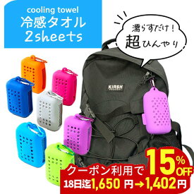＼クーポン利用で1402円／ 冷却タオル 2枚セット カラビナケース1個付 冷感タオル 熱中症対策 冷却 グッズ 濡らす振るだけ ひんやりクールタオル キッズ アウトドア 子供 冷たい スポーツタオル 部活 暑さ対策 ひんやりタオル ケース 誕生日プレゼント 女友達 女性