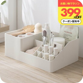 ＼399円クーポン配布中／ コスメボックス 移動 ［メイクボックス ナチュメイプル ] スタンド式 卓上 収納 メイクボックス 大容量 韓国 洗える ホワイト ナチュラル おしゃれ かわいい 送料無料 持ち運び便利 蓋付き 化粧品収納 メイク道具入れ 化粧箱 小物入れ ラッピング可