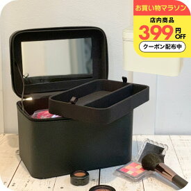 ＼399円OFF／ メイクボックス [ ナチュメイプル バニティボックス ワイドミラーブラック ] 鏡付き持ち運び 大容量 収納 小物入れ メイク 化粧品収納 コスメボックス 移動 ミニドレッサー 誕生日プレゼント 女友達 ギフト 中学生 コスメ 女性
