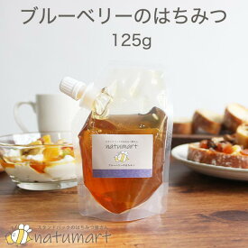 【LINE登録で20％OFFクーポン】ブルーベリーのはちみつ 125g 100％ 純粋 カナダ産 蜂蜜 ハチミツ 送料無料 キャップ付き スタンドパック