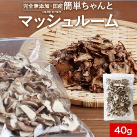【よりどり2点で20％OFF対象】乾燥野菜 国産 簡単ちゃんと マッシュルーム 40g ブドウ糖不使用 乾燥きのこ 乾燥キノコ 長期保存 保存食 味噌汁の具 みそ汁の具 干し野菜 送料無料 ドライ野菜 やさい アヒージョ ブラウンマッシュルーム