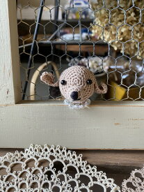 可愛い わんちゃん あみぐるみマグネット