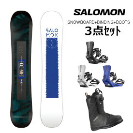 スノーボード 3点セット メンズ ボード ビンディング ブーツ SALOMON サロモン [PULSE / パルス + RHYTHM / リズム + TITAN BOA] 2324モデル 板 バインディング スノボ