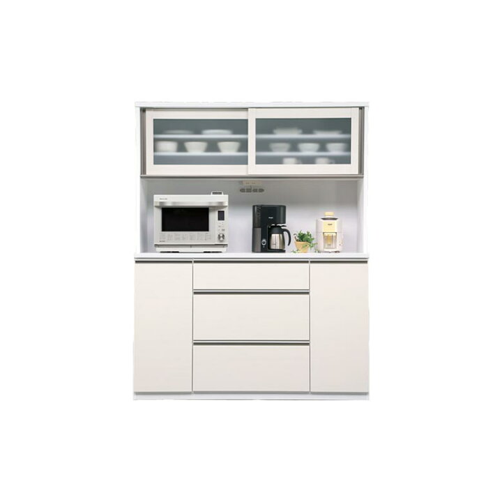 楽天市場】キッチン収納 レンジ台 完成品 幅160cm 食器棚 160cm 