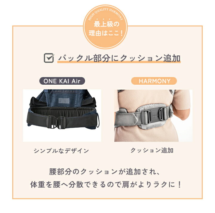 楽天市場】ベビービョルン 抱っこ紐 ハーモニー クリーム メッシュ 