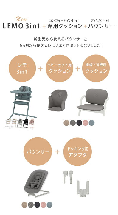 楽天市場】＼2750円オフ 最新作 レモ チェア フルセット cybex LEMO  