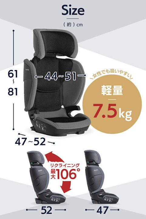 楽天市場】カップホルダー付き ハイバックブースター コンフォート 日本育児チャイルドシートノセッテロングISOFIX