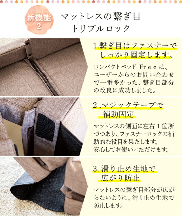 楽天市場】ファルスカ コンパクトベッド 【正規品】【送料無料  